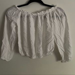 Brandy Melville White Off the Shoulder Top